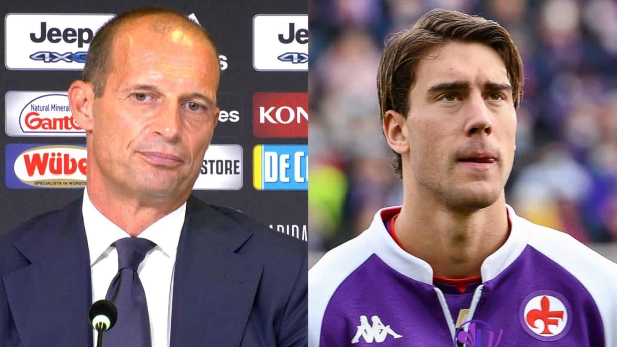 La Juventus rinuncia a Vlahovic a gennaio, Allegri: “Fino a giugno siamo a posto così”